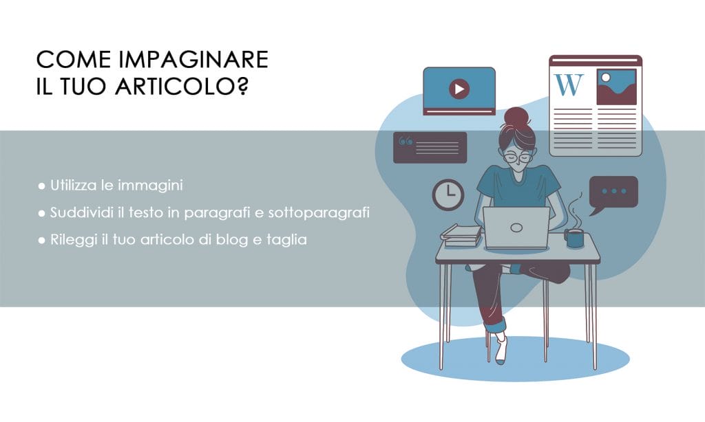 come scrivere un articolo di blog - impaginazione
