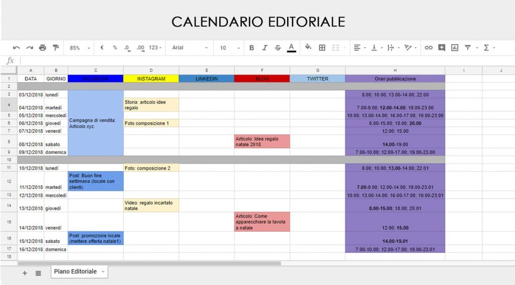 Come Creare Un Piano Editoriale Adatto Per I Social Media Mirko Cuneo calendario editoriale social 2020