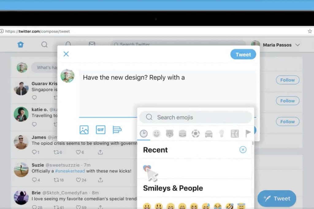 Ecco la nuova interfaccia Twitter, intuitiva e molto semplice