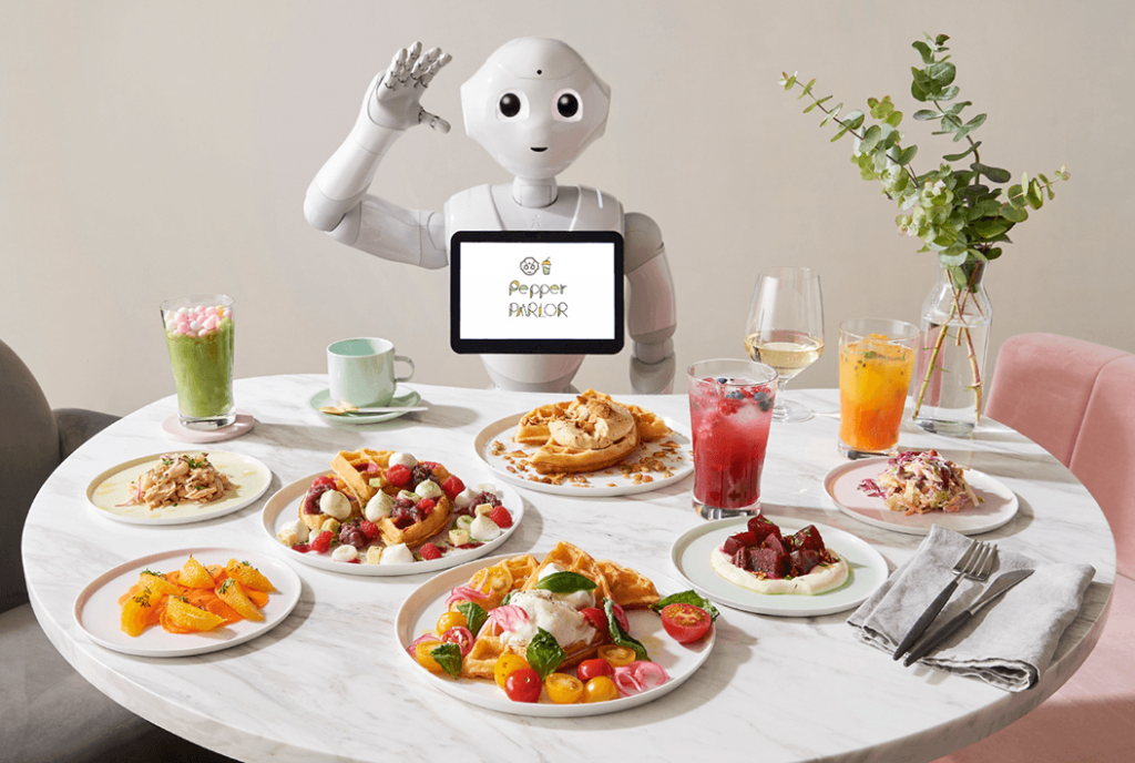 La nuova caffetteria gestita dai Robot di SoftBank servirà waffle ai clienti