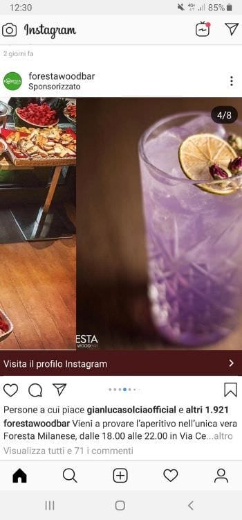 pubblicizzare post su instagram - carosello