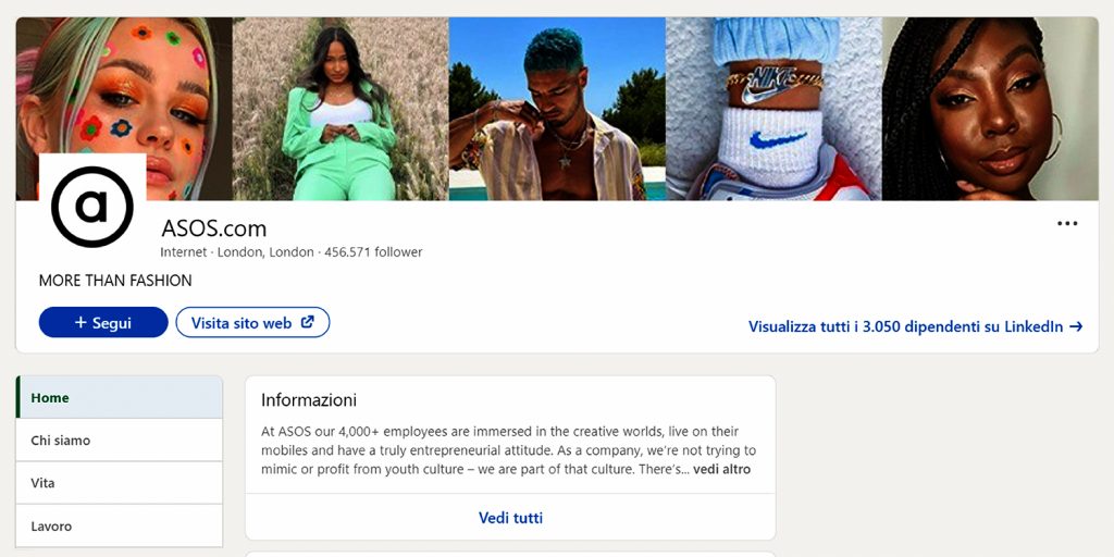 pagina aziendale su linkedin
