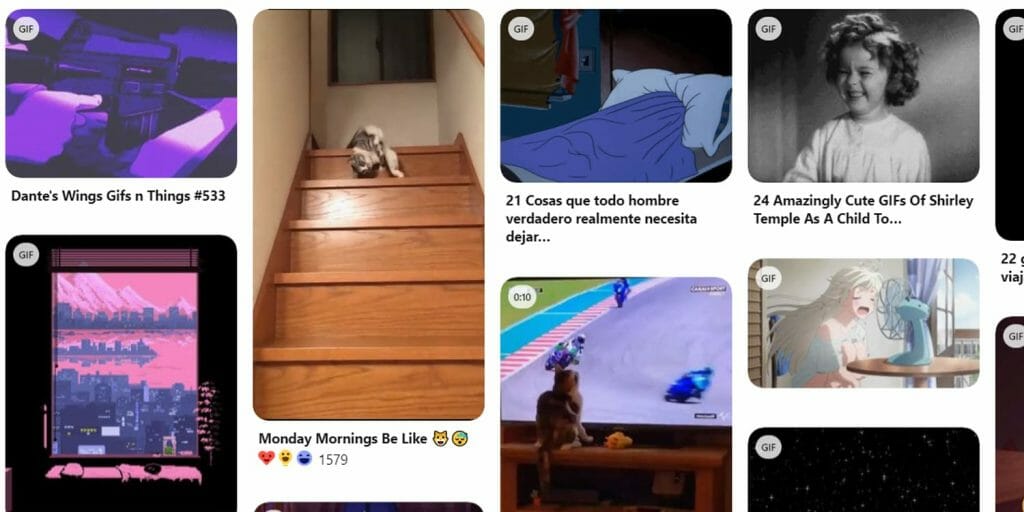 pinterest - esempi si gif