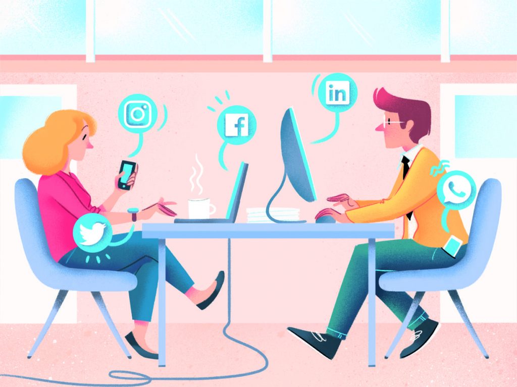 I social network durante la quarantena