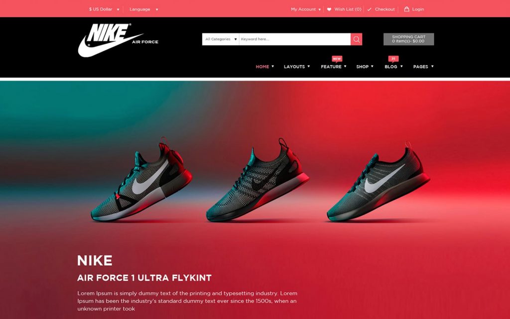 esempio di landing page